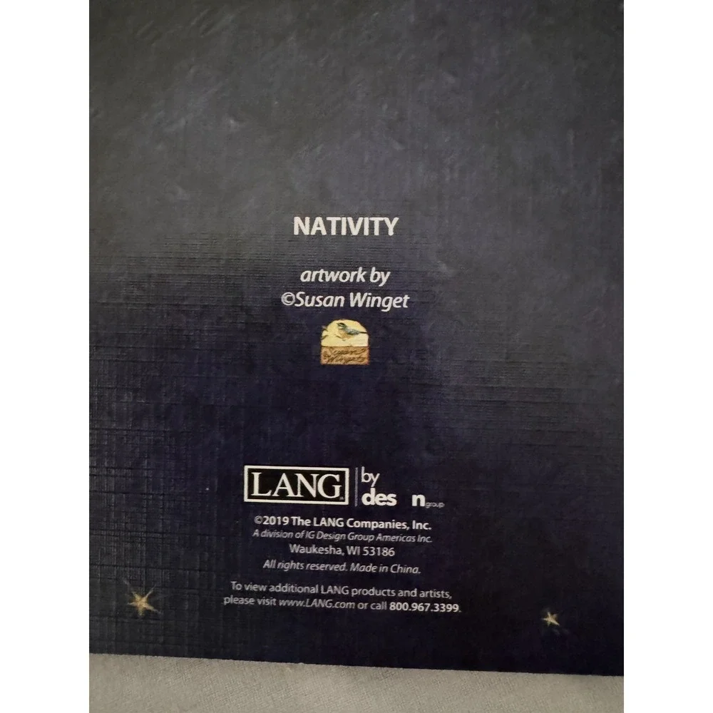 LANG Nativity 3D Pop-up Christmas 8 Cards by Susan Winget